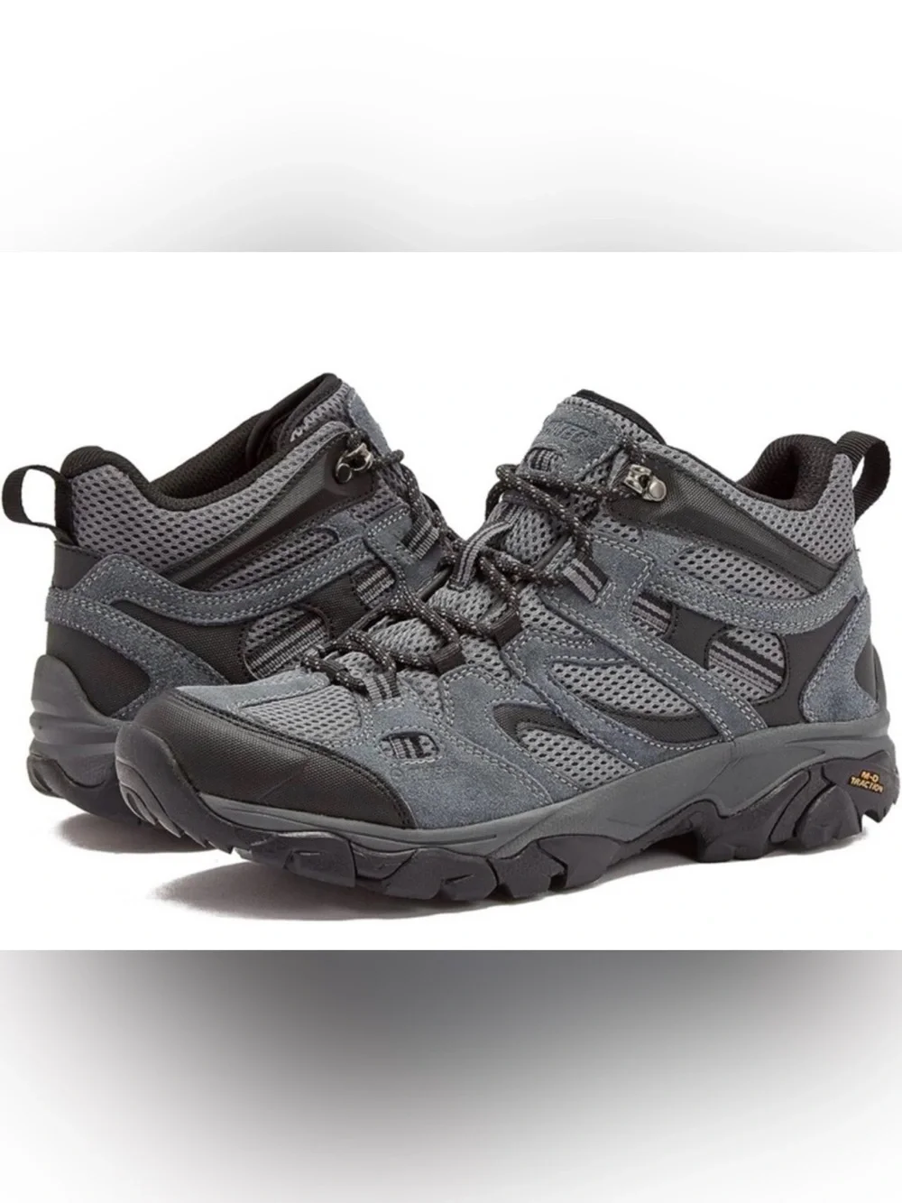 NWOBHi-Tech Men’s Ravus Mid Lightweight Waterproof Gray Hiking Boots - Size 8.5